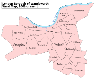 Wandsworth London UK labelled ward map 2002 svg Comprehensive Future